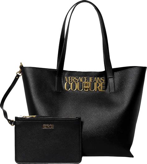 versace jeans couture western-trim tote|versace denim shopper bag.